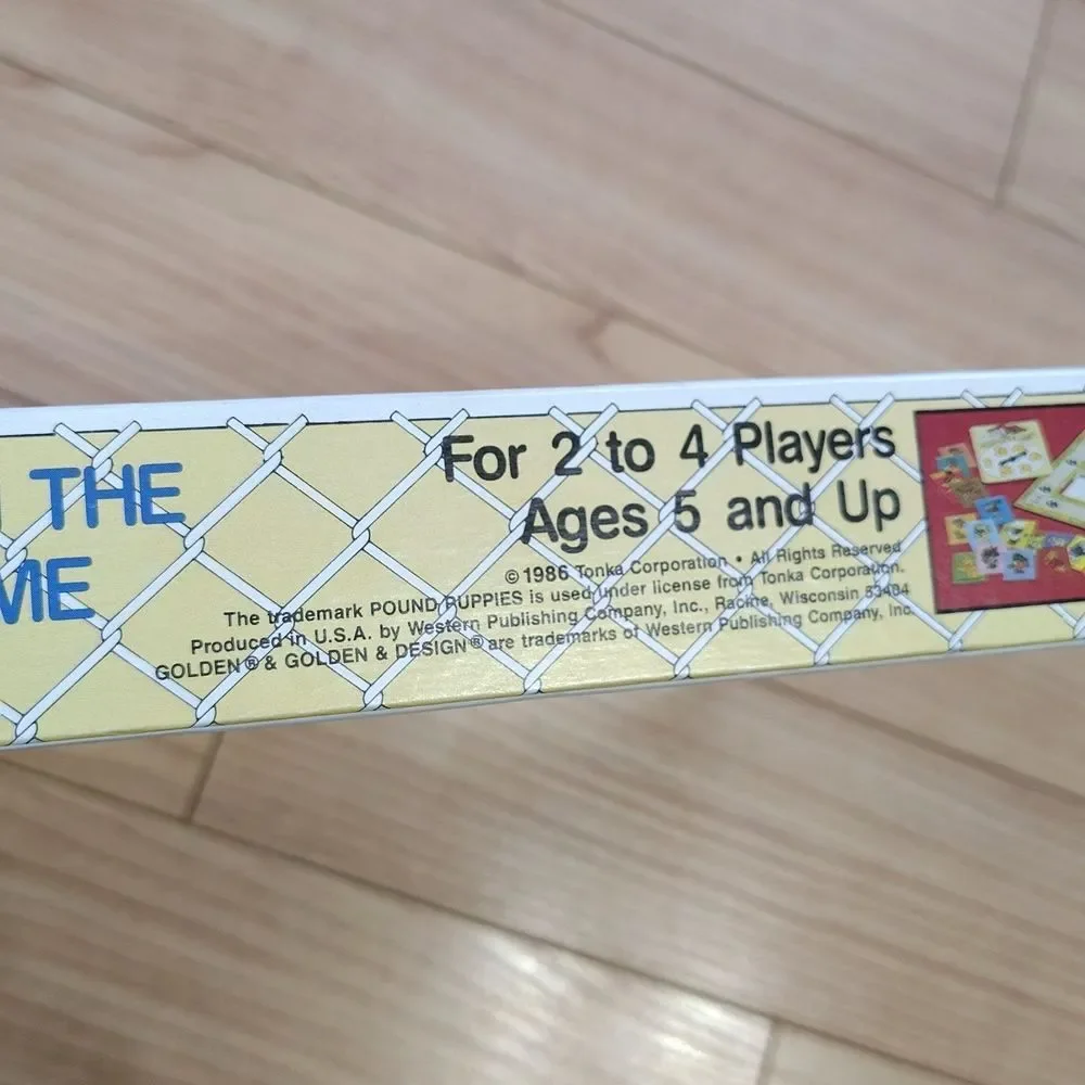 1986 Pound Puppies Pooch On The Loose Board Game Complete